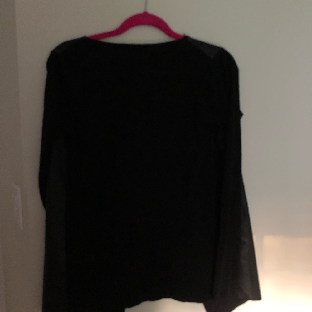 Zara Leather and Cotton Cardigan